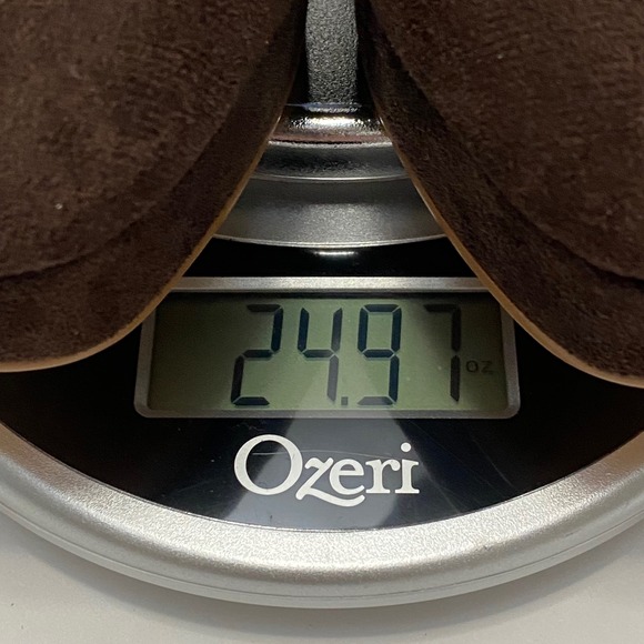 Women's Faux Velvet Suede Chocolate Brown Mary Jane Platform Heels Size 6 - Picture 10 of 10